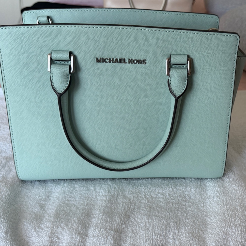 Michael Kors Light blue Satchel
